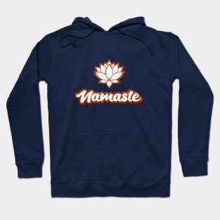 NAMASTE LOTUS - RUST BROWN Hoodie